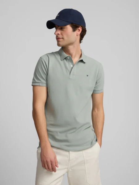 Polo clasico liso SILBON verde claro