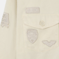 Sobrecamisa desgastada parches SILBON piedra