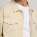 Sobrecamisa desgastada parches SILBON piedra