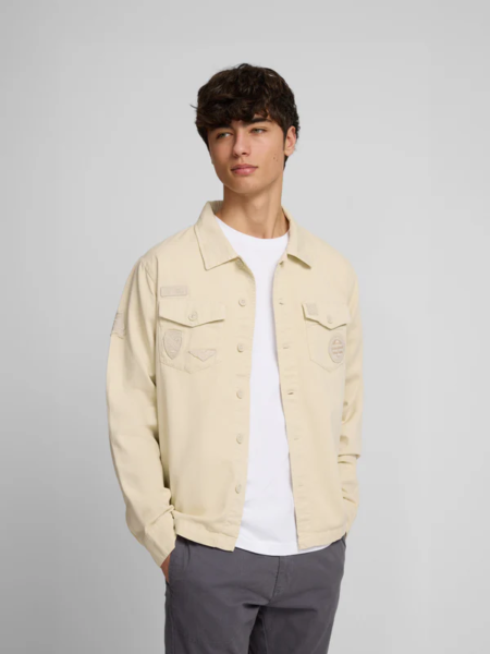 Sobrecamisa desgastada parches SILBON piedra