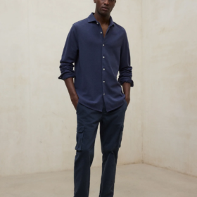 Camisa ECOALF Gotham azul marino