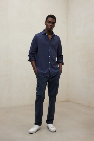 Camisa ECOALF Gotham azul marino