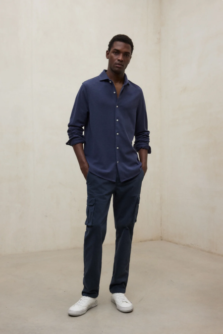 Camisa ECOALF Gotham azul marino