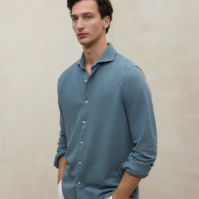 Camisa ECOALF Gotham gris azulado