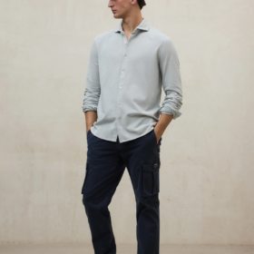 Camisa ECOALF Gotham gris claro