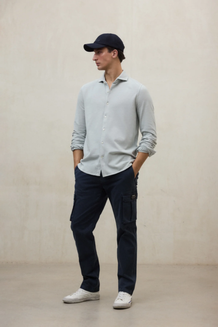 Camisa ECOALF Gotham gris claro