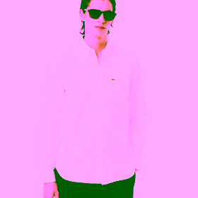 Camisa Oxford de corte regular LACOSTE