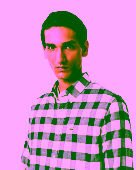 Camisa de franela con cuadros escoceses blanco LACOSTE