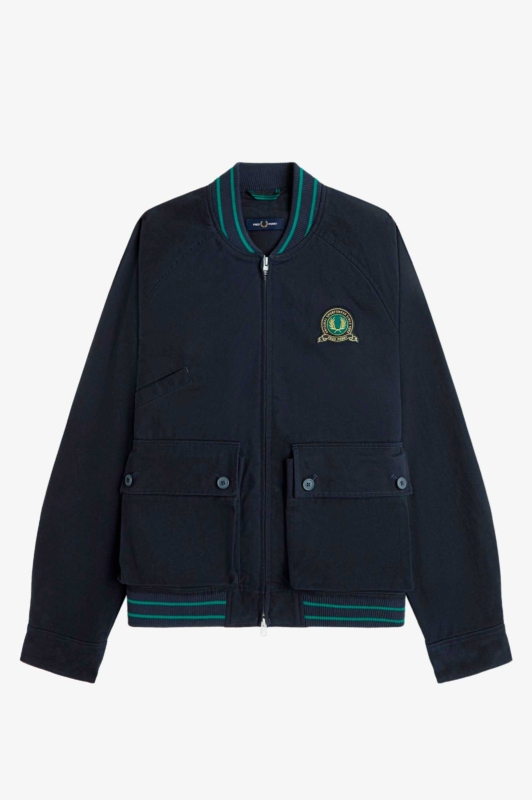 Chaqueta Bómber con Insignia de Tenis