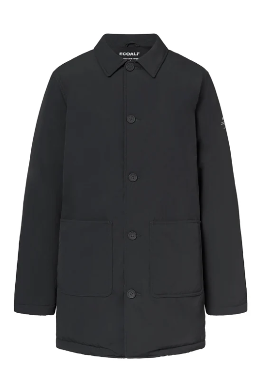 Chaqueta larga ECOALF Ancua gris claro