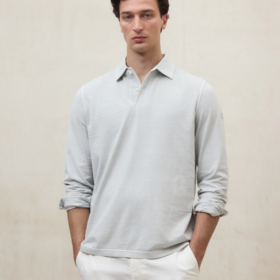 Polo ECOALF Patrick gris claro