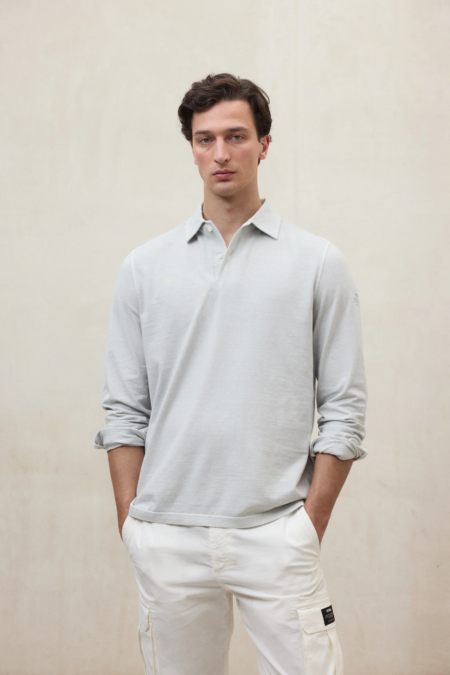 Polo ECOALF Patrick gris claro