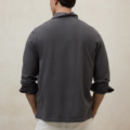 Polo ECOALF Patrick gris oscuro
