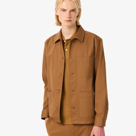 Sobrecamisa de pana marrón LACOSTE