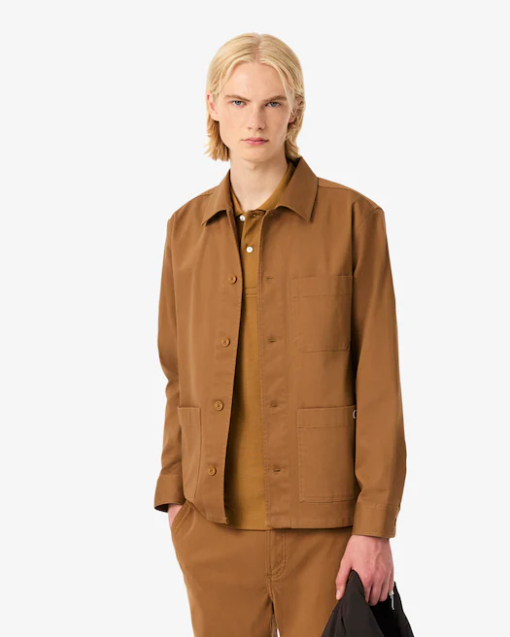 Sobrecamisa de pana marrón LACOSTE