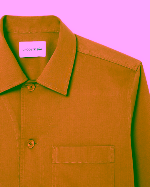 Sobrecamisa de pana marrón LACOSTE