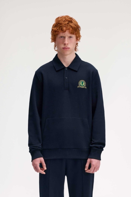 Sudadera con cuello e insignia de tenis FRED PERRY