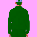 Sudadera con cuello polo de canalé azul LACOSTE