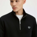 Sudadera con media cremallera negro FRED PERRY