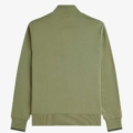 Sudadera con media cremallera verde oliva FRED PERRY