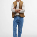 Chaleco Warm Pile Zip Barbour Hombre Marrón