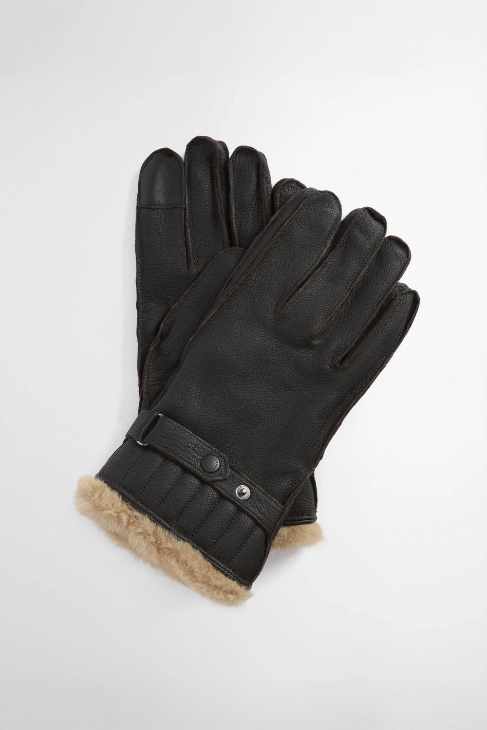 Guantes de hombre Leather Utility BARBOUR marrón