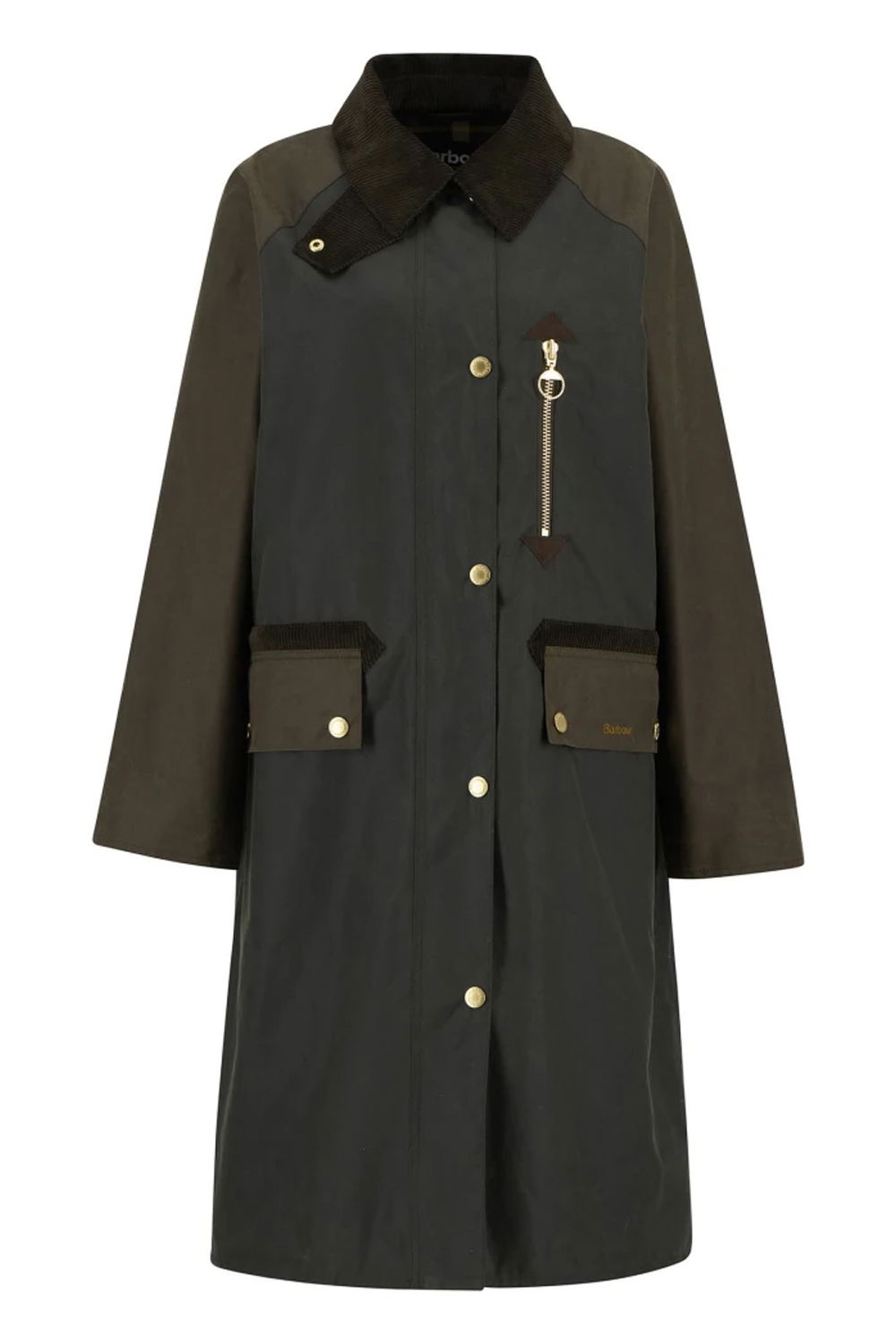Chaqueta de mujer Evette Waxed Car BARBOUR oliva