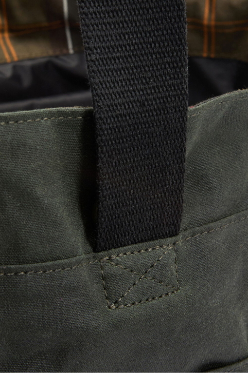 Bolso Tote Field Waxed Verde Sage Barbour - Imagen 8