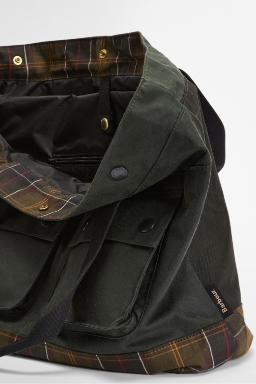 Bolso Tote Field Waxed Verde Sage Barbour - Imagen 10