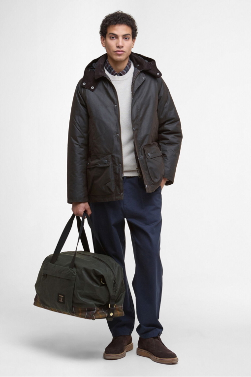 Bolsa de Viaje Field Waxed Barbour Verde Sage - Imagen 4