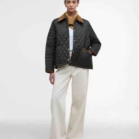 Barbour Icons Cropped Liddesdale Quilted Jacket