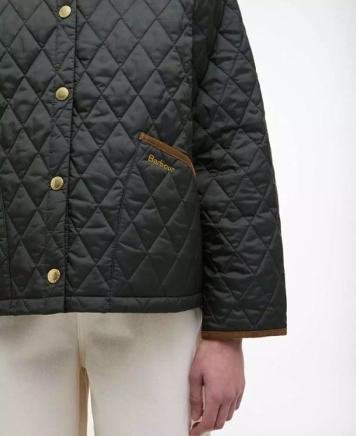 Barbour Icons Cropped Liddesdale Quilted Jacket