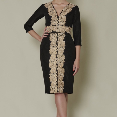 Vestido Sara Ruiz Evasé Bordado