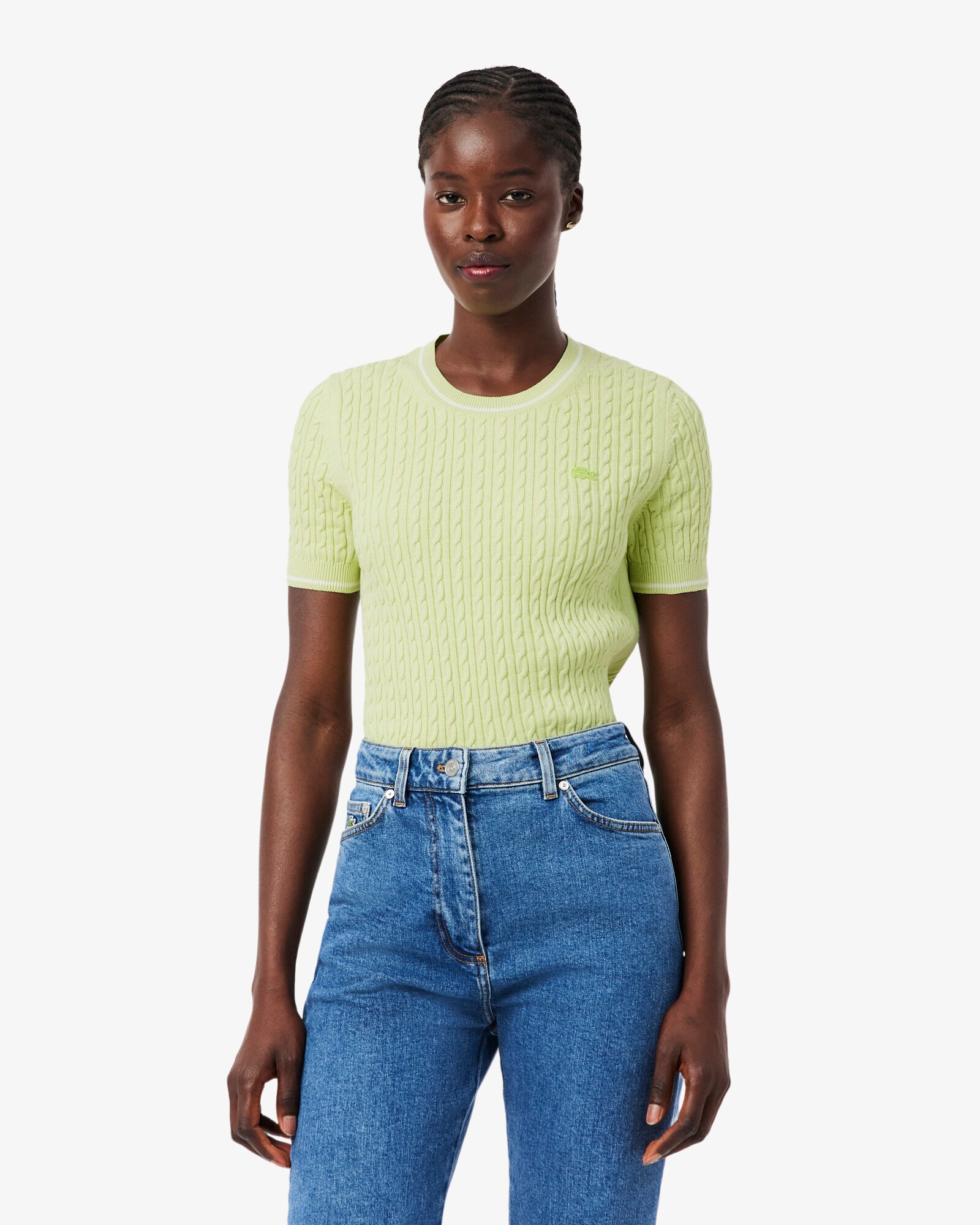 Jersey de manga corta de punto con ochos Lacoste