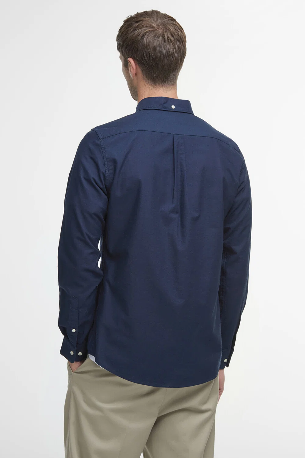 Camisa Oxford Barbour Hombre Azul