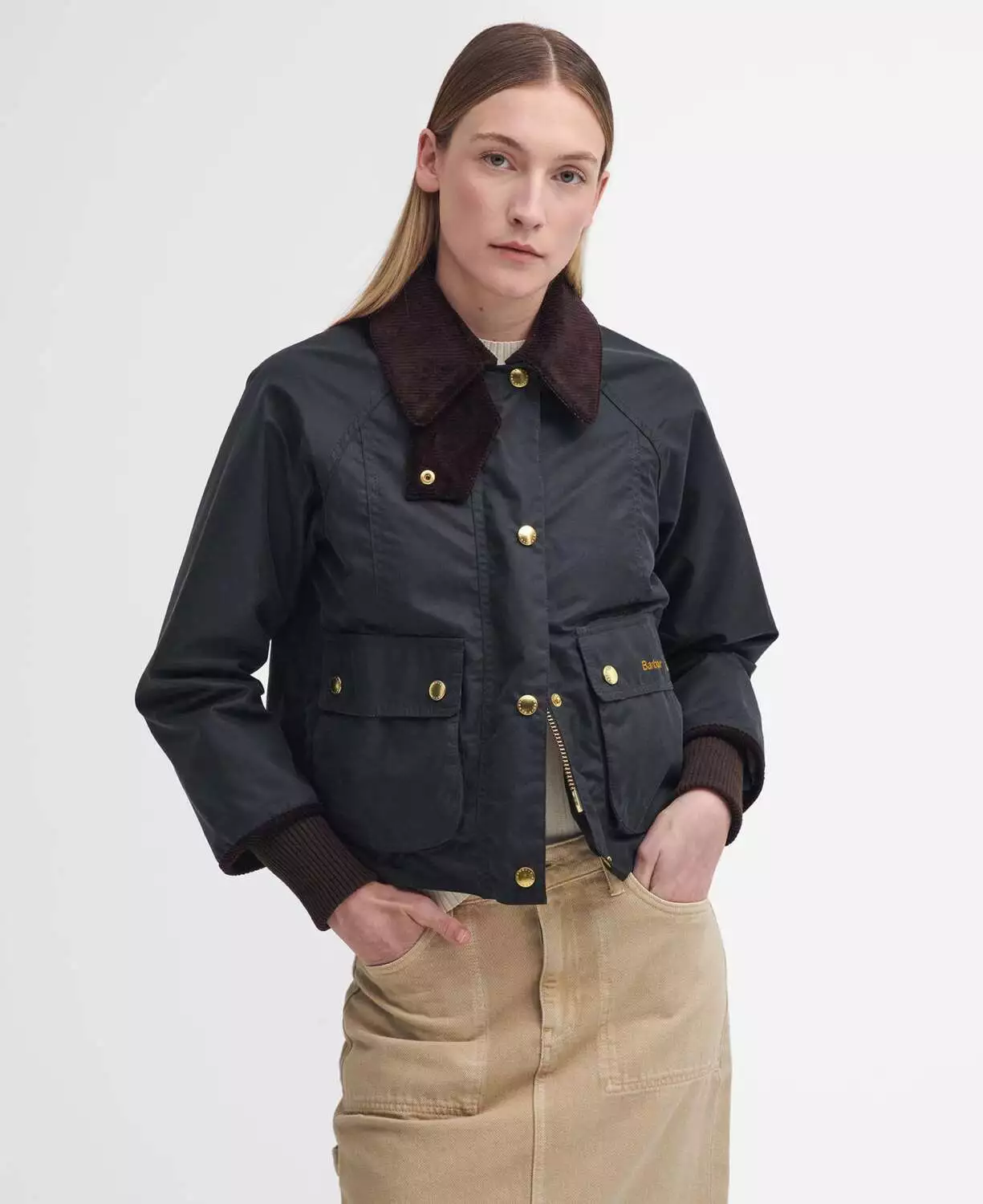 ジャケット・アウター Barbour Chaqueta Cropped Beadnell Wax Barbour Mujer | Vimoda Toledo