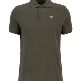 Polo Sports Barbour Hombre Verde Oliva