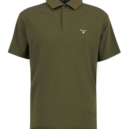 Polo Haswell Hombre Verde Oliva Barbour