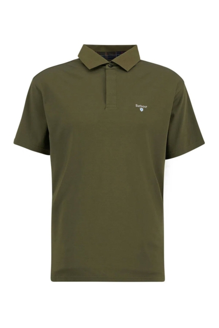 Polo Haswell Hombre Verde Oliva Barbour