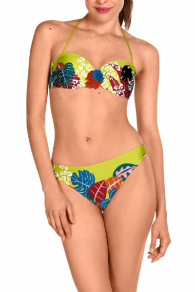 Bikini Bandeau Copa B Atado Cuello Hebilla Dolores Cortés