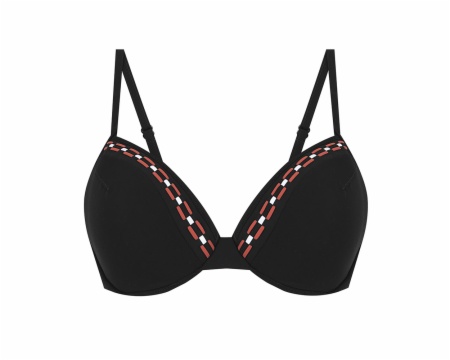 Bikini Copa B Aros Tirantes Regulables Forro Negro Dolores Cortés