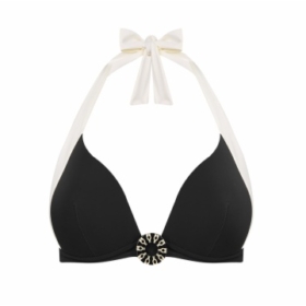 Bikini Push Up Atado Cuello Detalle Centro Forro Negro Dolores Cortés