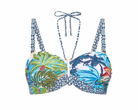 Bikini Copa D Aros Atado Cuello Lazo Centro Pecho Dolores Cortés