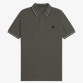 Polo Fred Perry M3600 con ribete de dos franjas
