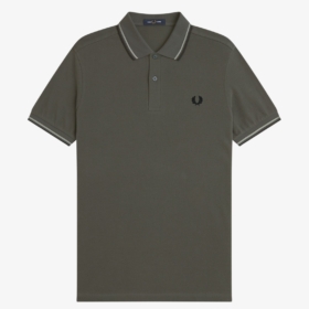 Polo Fred Perry M3600 con ribete de dos franjas