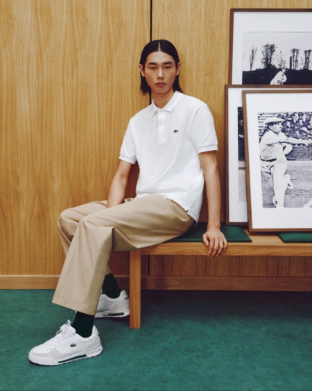 Zapatillas Slam Break de piel Lacoste hombre Blanco roto