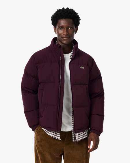 Chaqueta acolchada hidrófuga Lacoste hombre Marrón