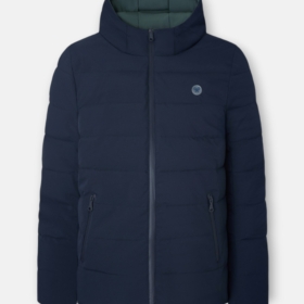 Abrigo técnico reversible azul marino verde Silbon hombre