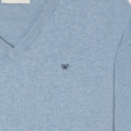 Jersey cuello pico azul Silbon hombre - vista 2