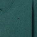 Jersey cuello pico verde petróleo Silbon hombre - vista 2